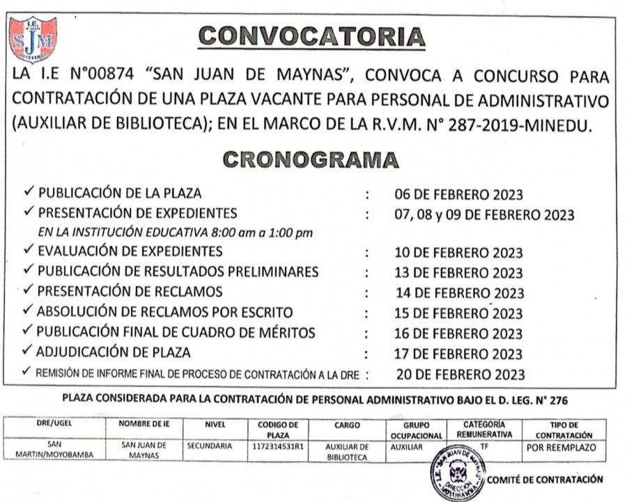 📌CONVOCATORIA