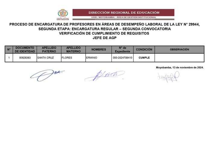 📍PROCESO DE ENCARGATURA DE PROFESORES EN ÁREAS DE DESEMPEÑO LABORAL DE LA LEY N° 29944.