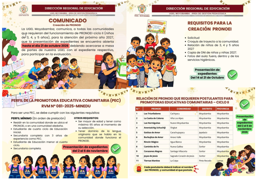 📌𝐂𝐎𝐌𝐔𝐍𝐈𝐂𝐀𝐃𝐎 📌 CONTRATACION PARA PROMOTORAS EDUCATIVAS COMUNITARIAS (PEC)