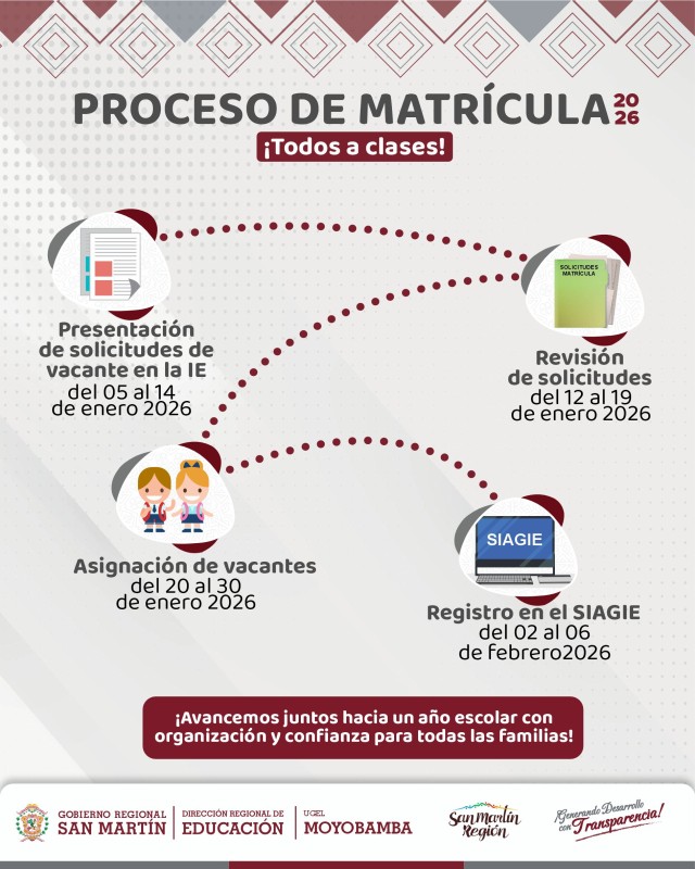 PROCESO DE MATRICULA 2026