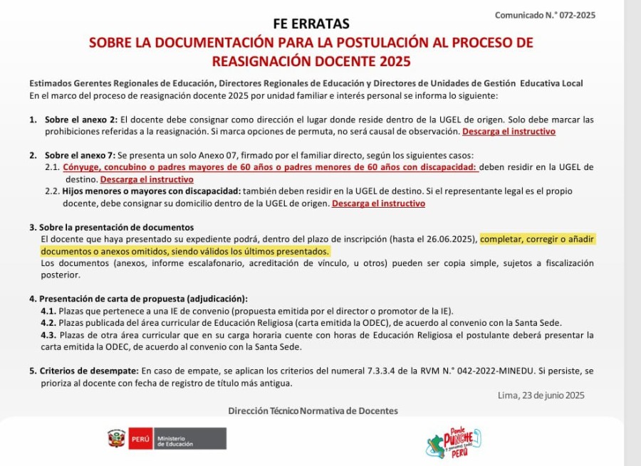 FE ERRATAS